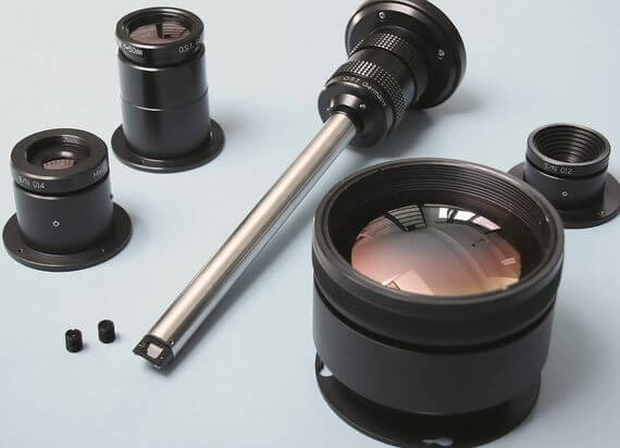 assortment of different types of infrared objective lenses