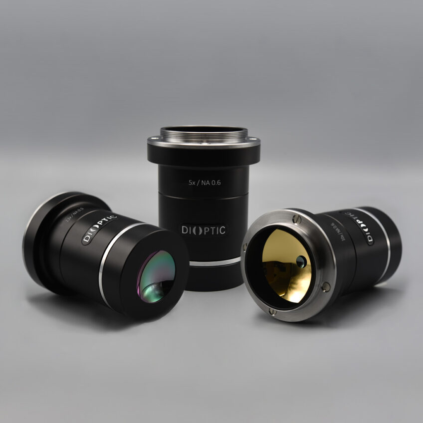 Infrared microscope lenses for thermography
